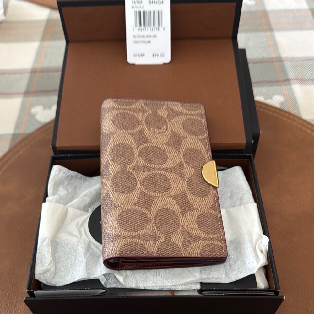 Coach Brown Card Holder